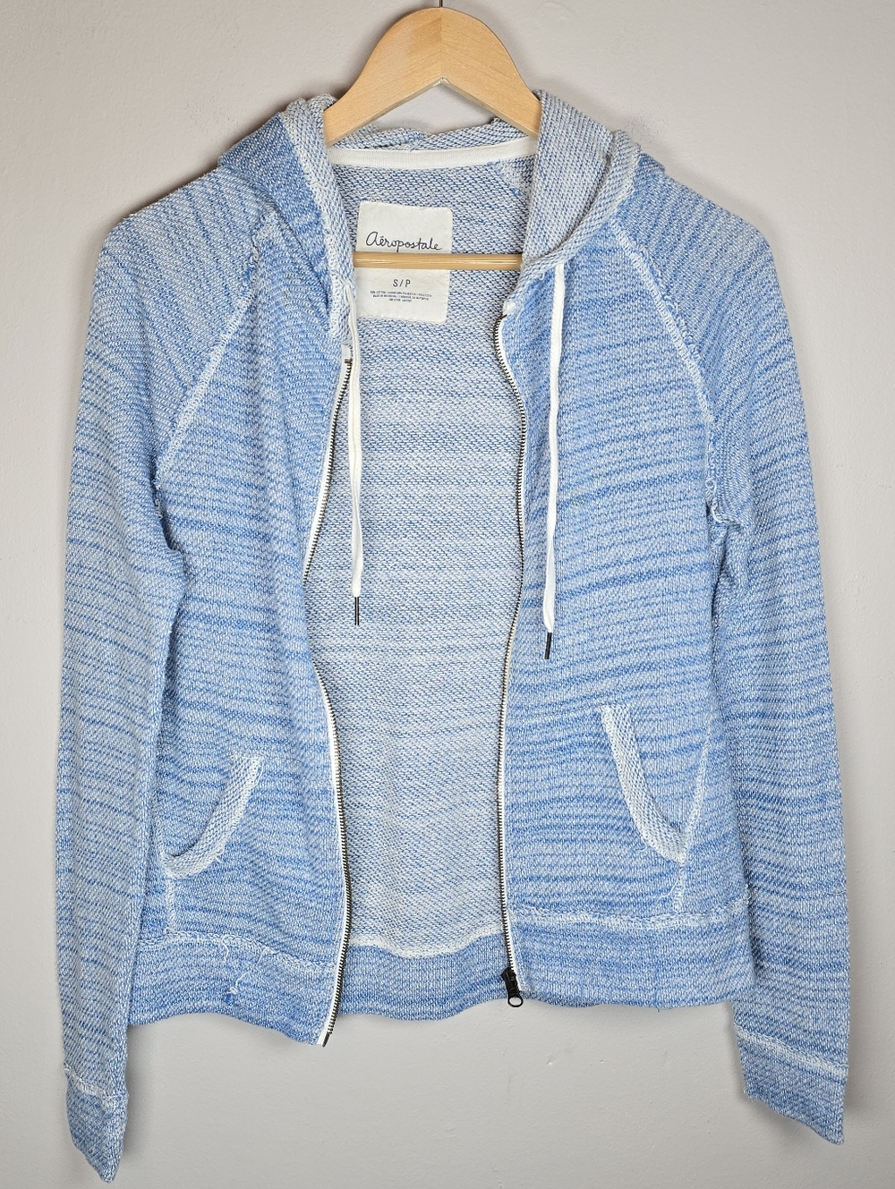 Aeropostale Women's Zip Up Hoodie Top Stretch Sm Activewear Athleisure Workout